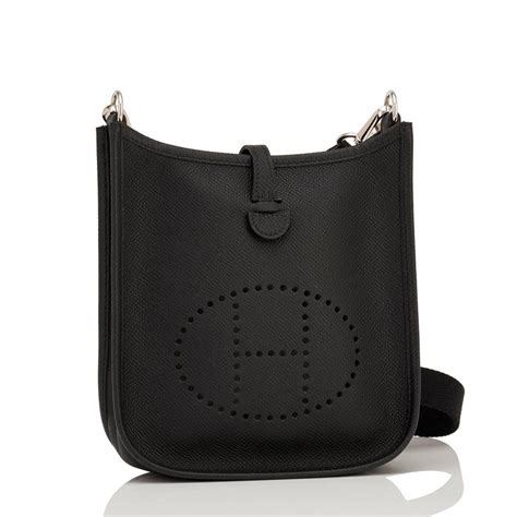 hermes messenger bag brown|hermes evelyne bag black.